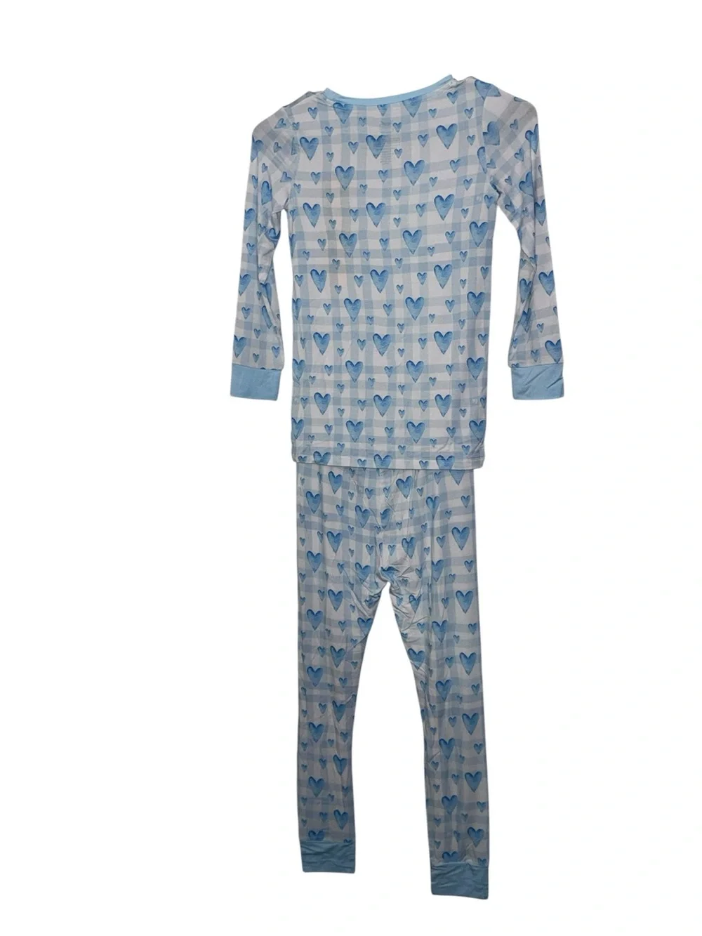 🩵New With Tags Blue Hearts Bamboo Pajama Set – Long Sleeve & Pants 🩵